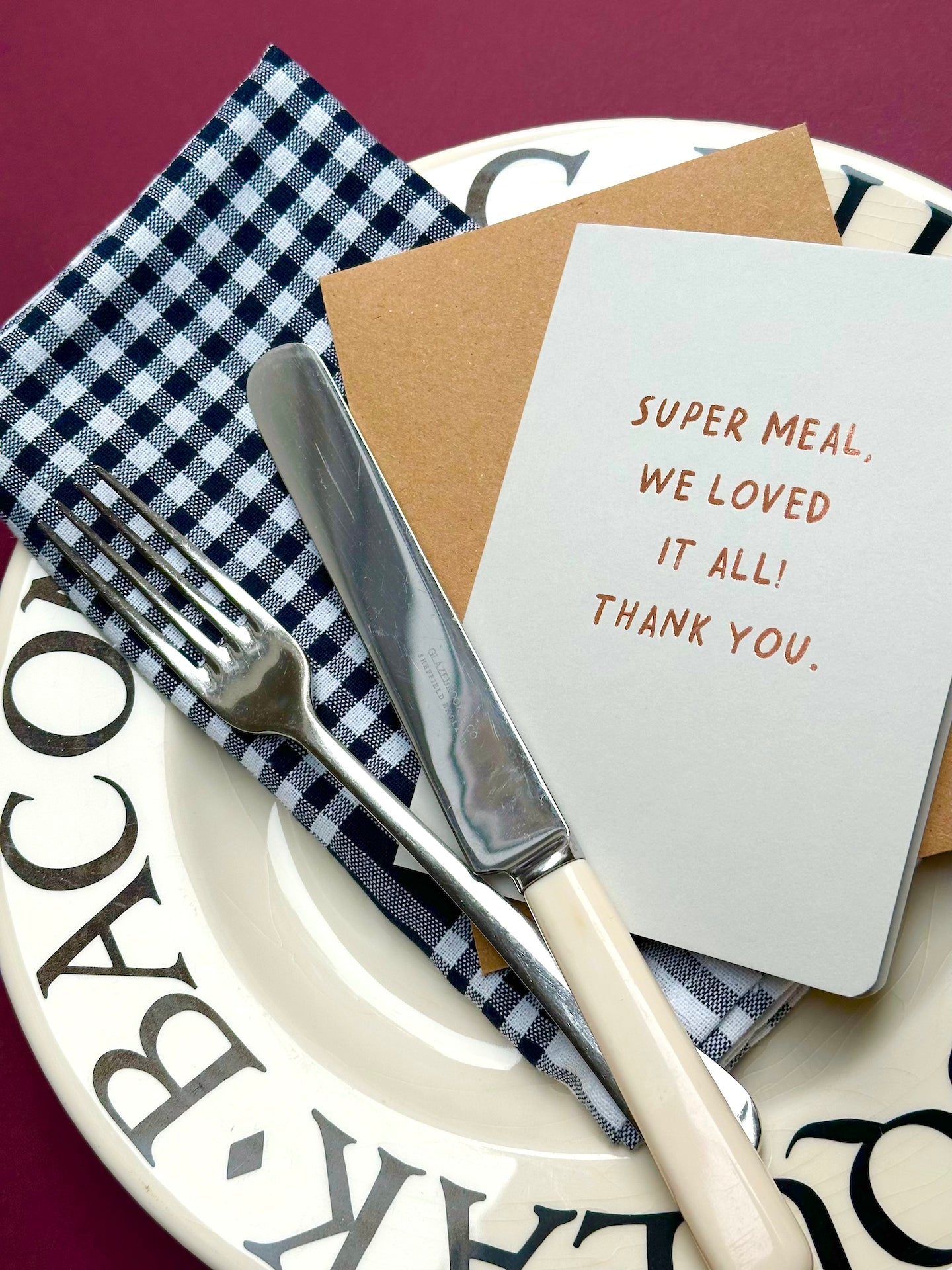 Thank You Meal TA03 - Pack of 6