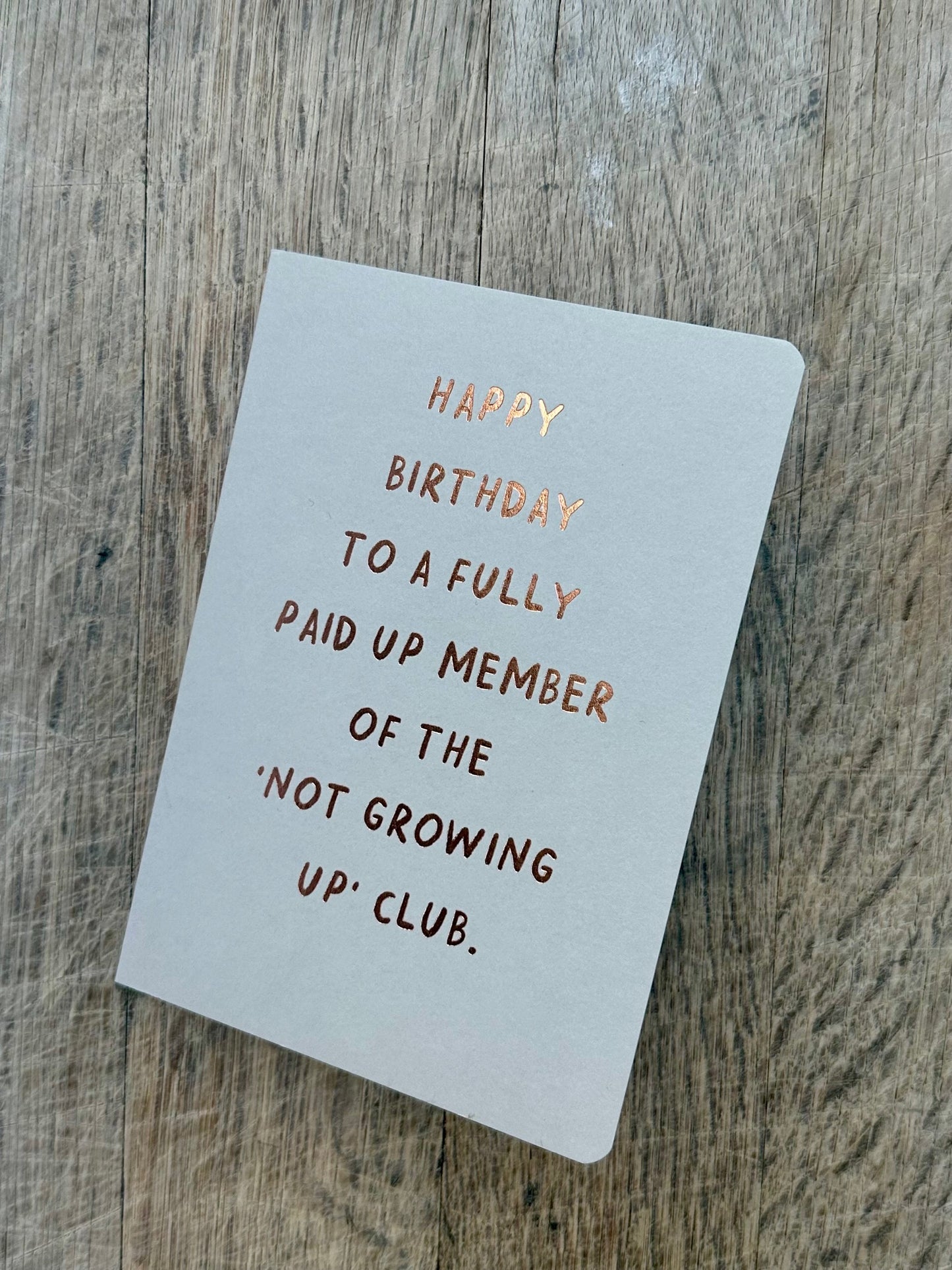 Not Growing Up CA02 - Pack of 6