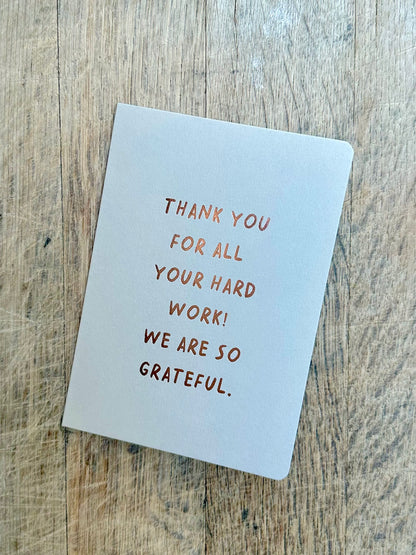 Thank You Work TA02 - Pack of 6