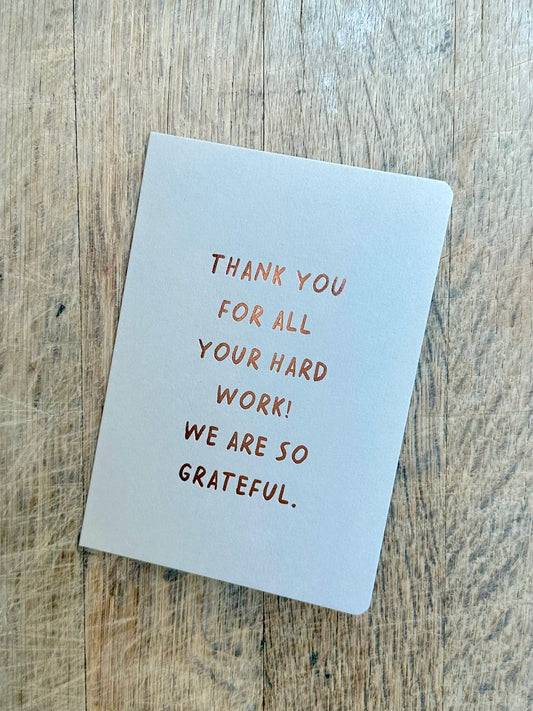 Thank You Work TA02 - Pack of 6