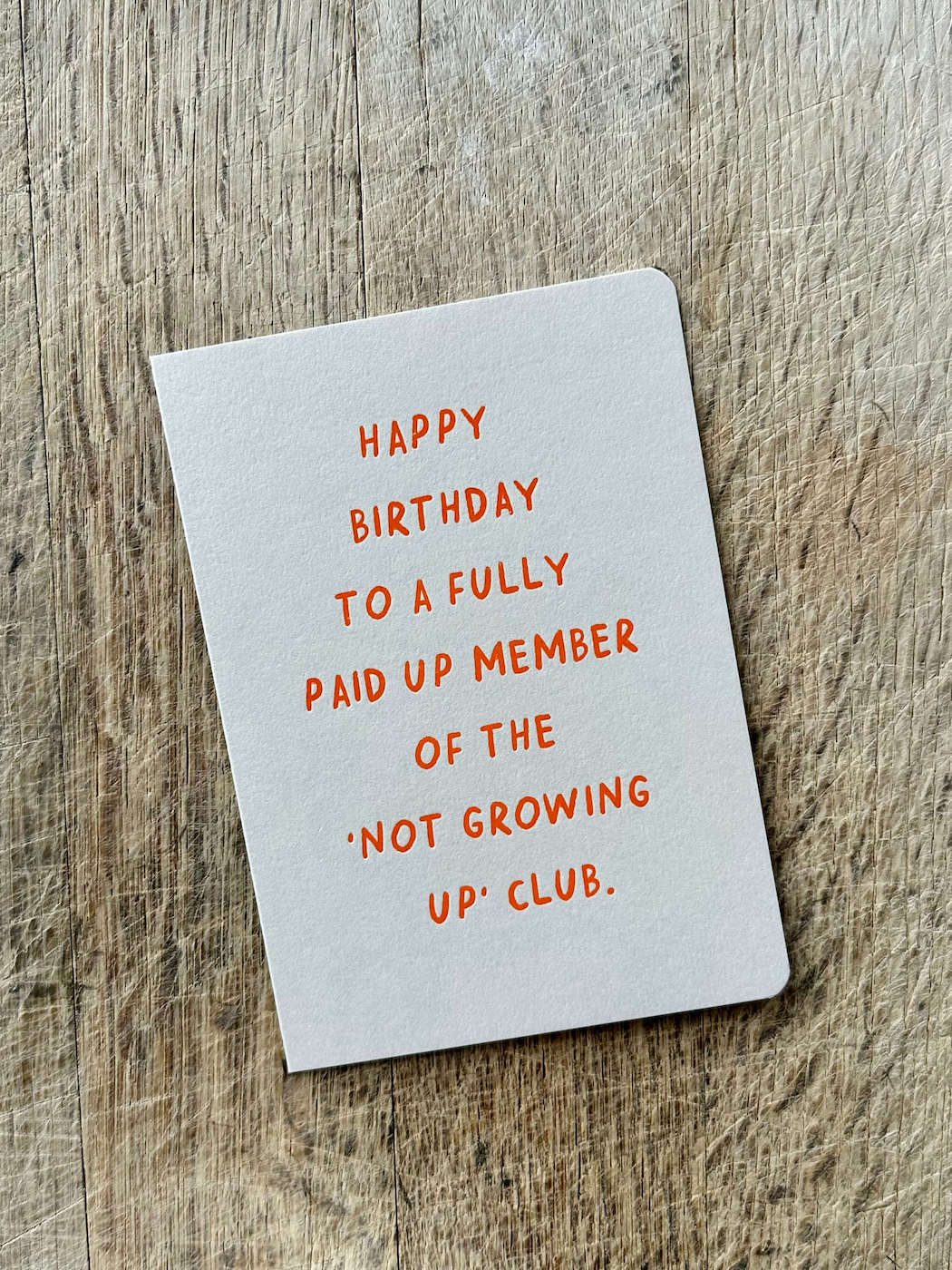 Not Growing Up CA02 - Pack of 6
