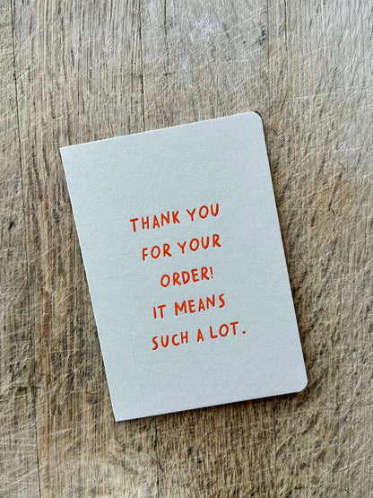 Thank You Order TA04 - Pack of 6