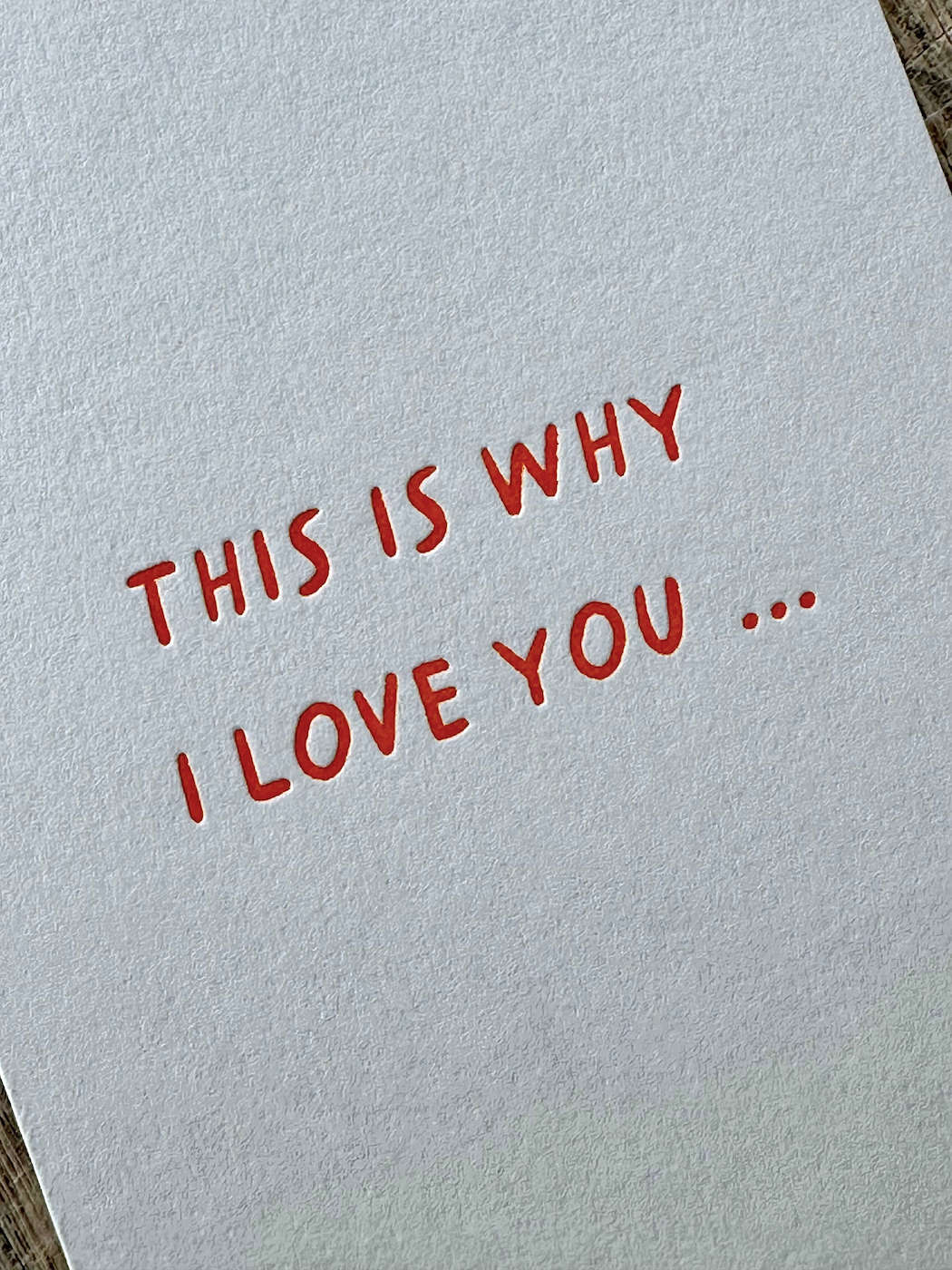 Why I Love You SW07 - Pack of 6